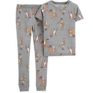 Carter’s Bunny Rabbit Carrot Easter Spring Shirt and Pants Pajamas